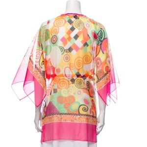 LOUIS FERAUD Printed V-Neck Tunic